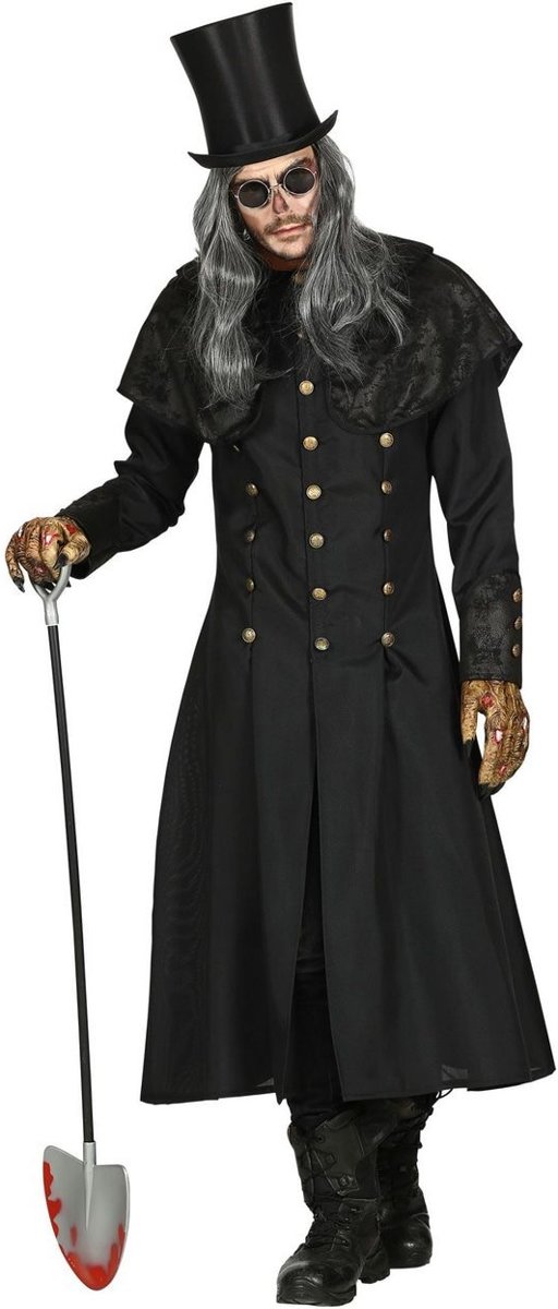 Halloween Kostuum | Gotische Grafdelver Begrafenisondernemer | Man | XL / XXL | Halloween | Verkleedkleding